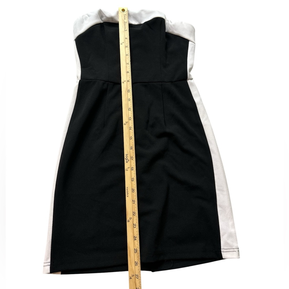 Lulus Flirtatious Style Black Color Block Strapless Mini Dress Size Small NWOT - Picture 11 of 13